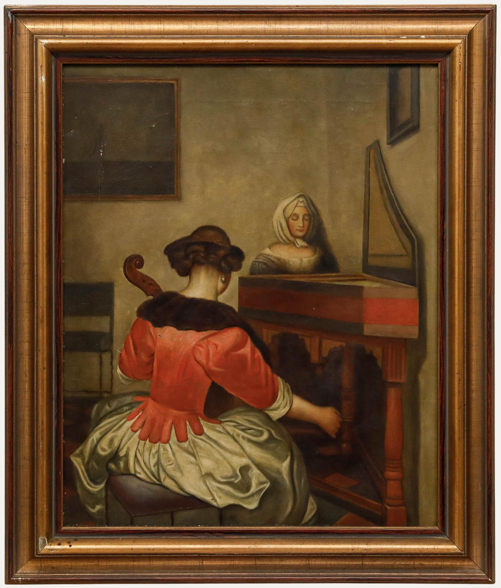After Gerhard ter Borch (1617-1681) - 19th Century Oil, The Concert