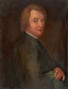 After Godfrey Kneller  - 19th Century Oil, Portrait of John Dryden