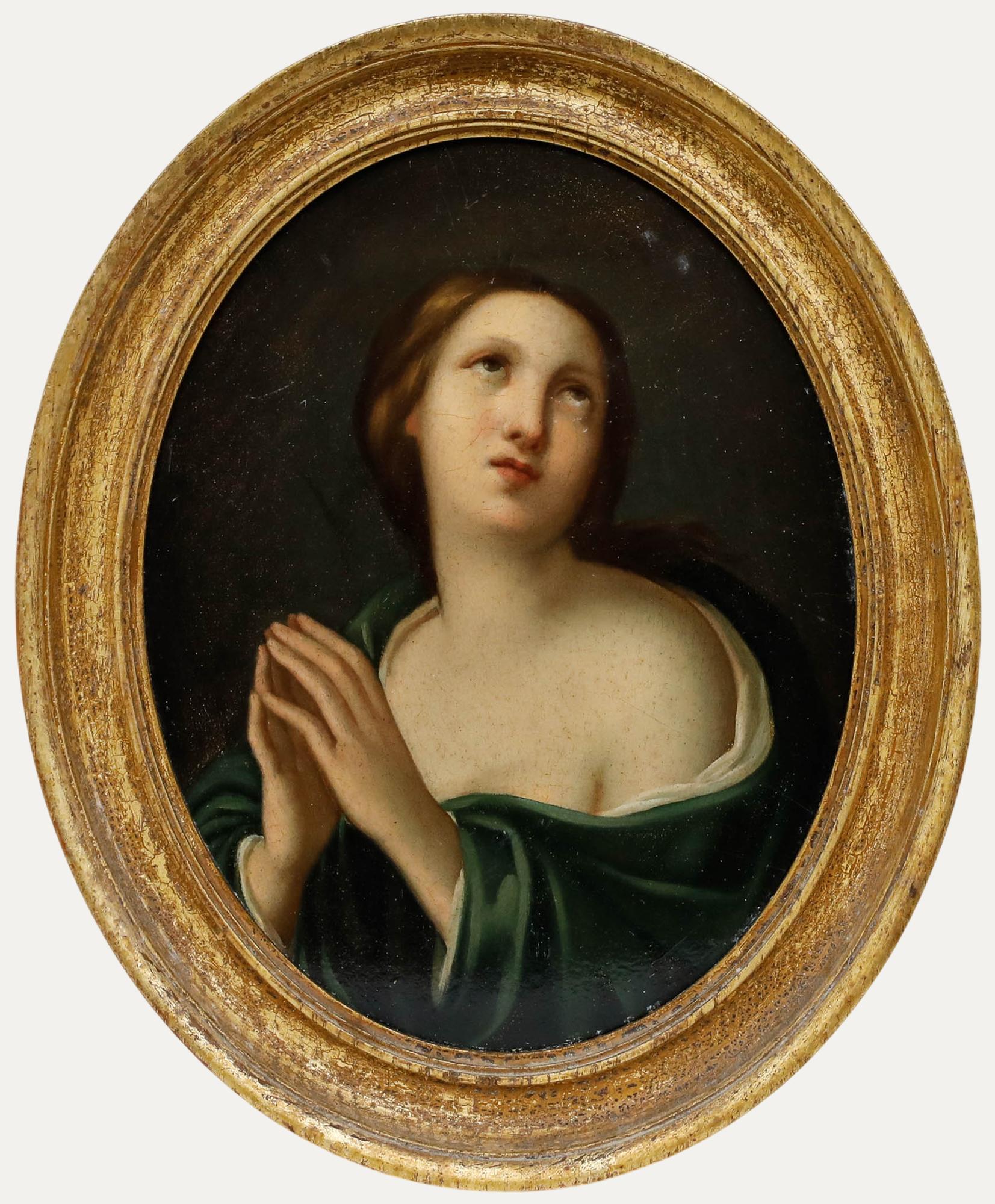 (After) Guido Reni (1575-1642) - Óleo del siglo XIX, María Magdalena en oración