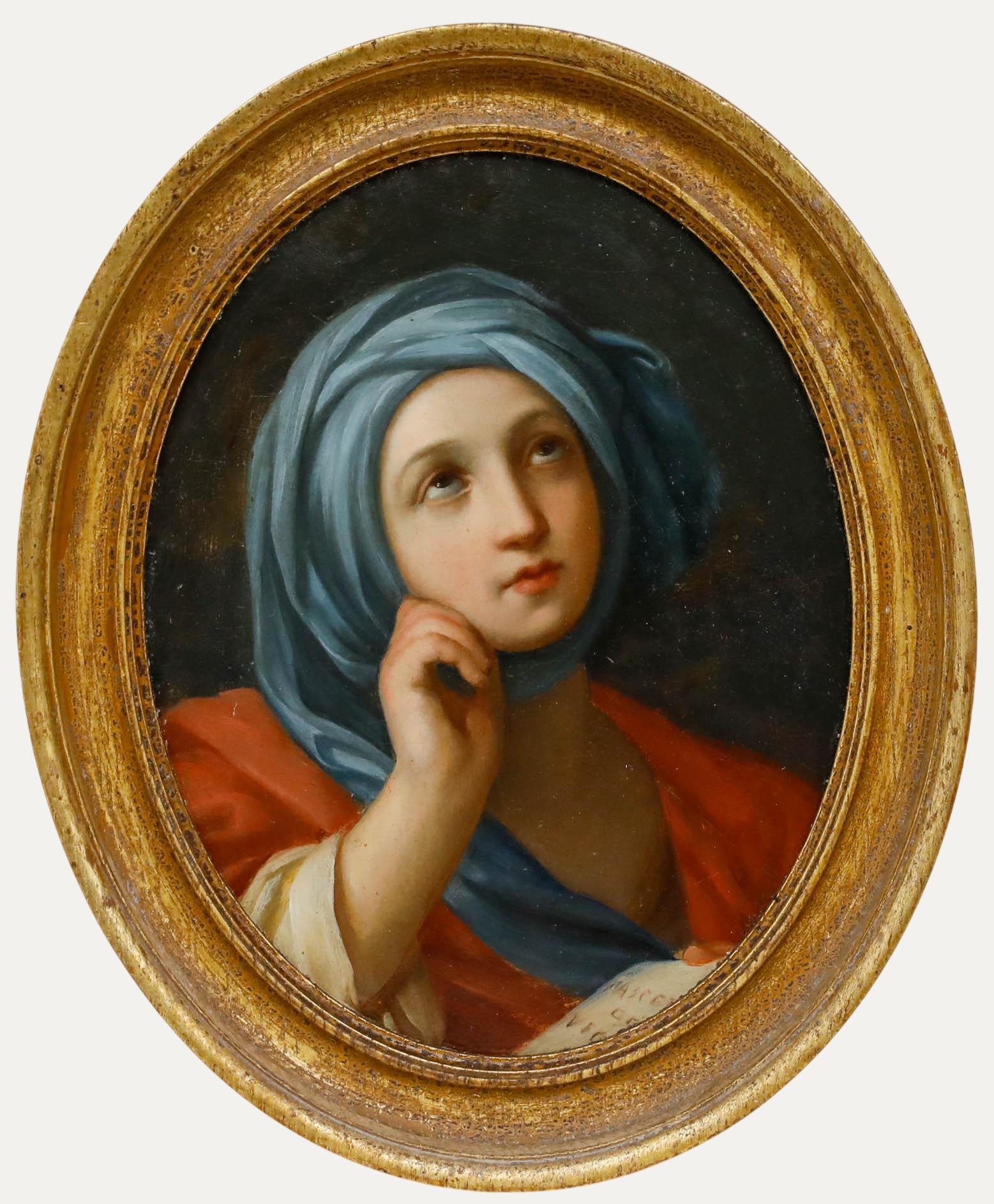 Figurative Painting de Unknown - After Guido Reni (1575-1642) - Óleo fino del siglo XIX, Sibila