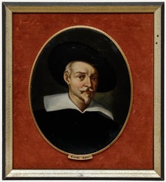 After Guido Reni (1575-1642) - Huile encadrée du 19e siècle, Self-Portrait