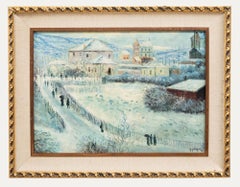 Vintage After Guy Wiggins  - 20th Century Oil, A Winter Morning