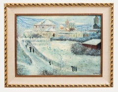 Nach Guy Wiggins  Ölgemälde, „A Winter Morning“ des 20. Jahrhunderts