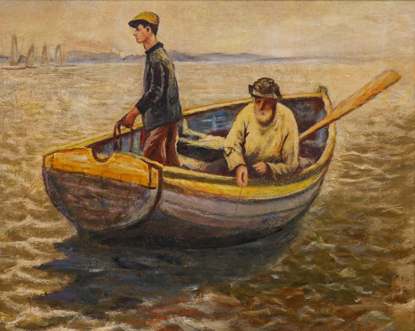 Dopo Harold Harvey - Olio del XX secolo incorniciato, Nella terra di Whiting - Painting di Unknown