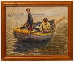 Dopo Harold Harvey - Olio del XX secolo incorniciato, Nella terra di Whiting