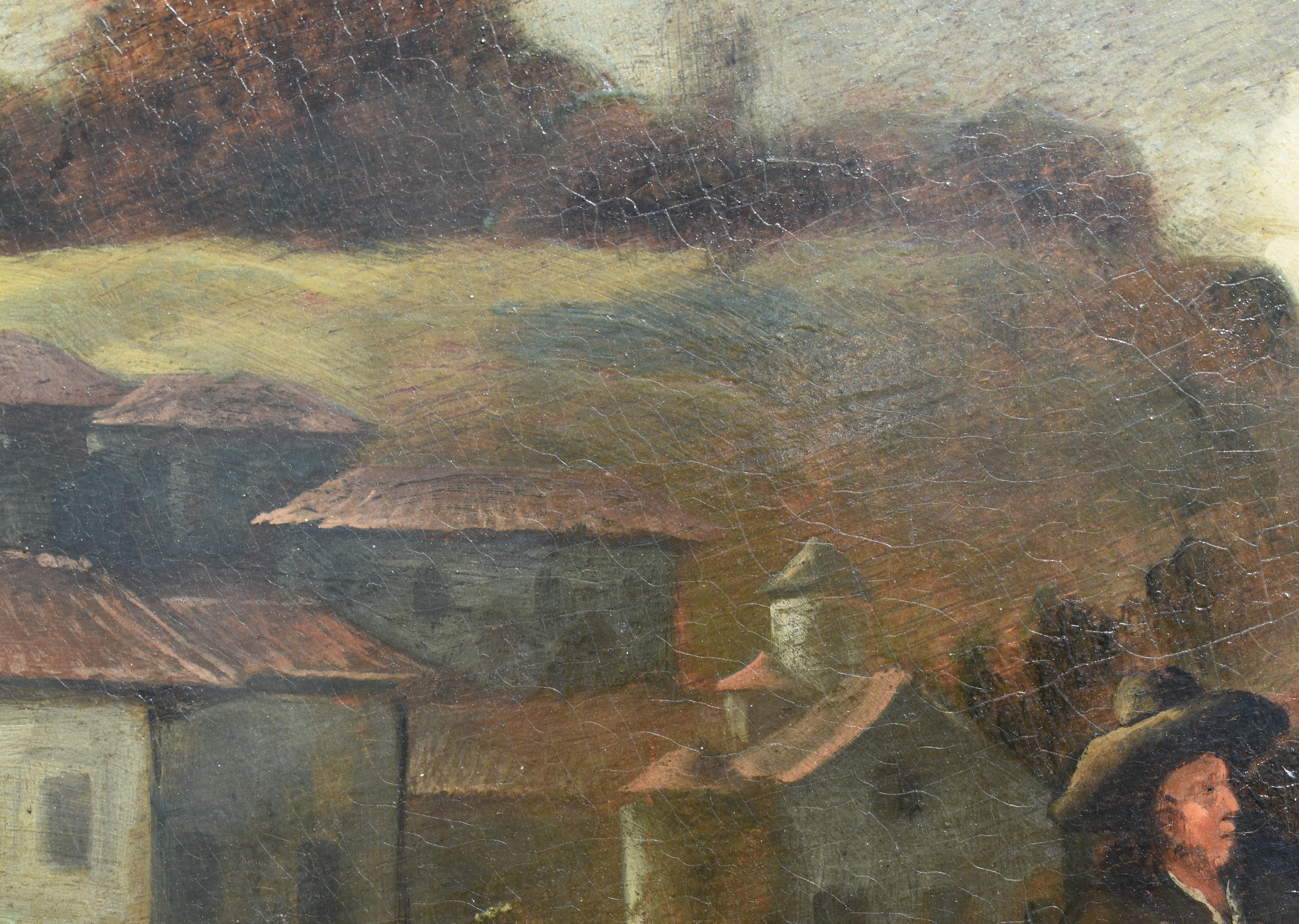Dopo Hendrick MOMMERS (1623-1693) Mercato delle verdure di Haarlem c1750 Pittura a olio in vendita 2