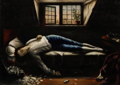 After Henry Wallis (1830-1916) - Late 19th Century Oil, The Death of Chatterton