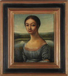 After Ingres  - Mid 20th Century Oil, Mademoiselle Caroline Rivière