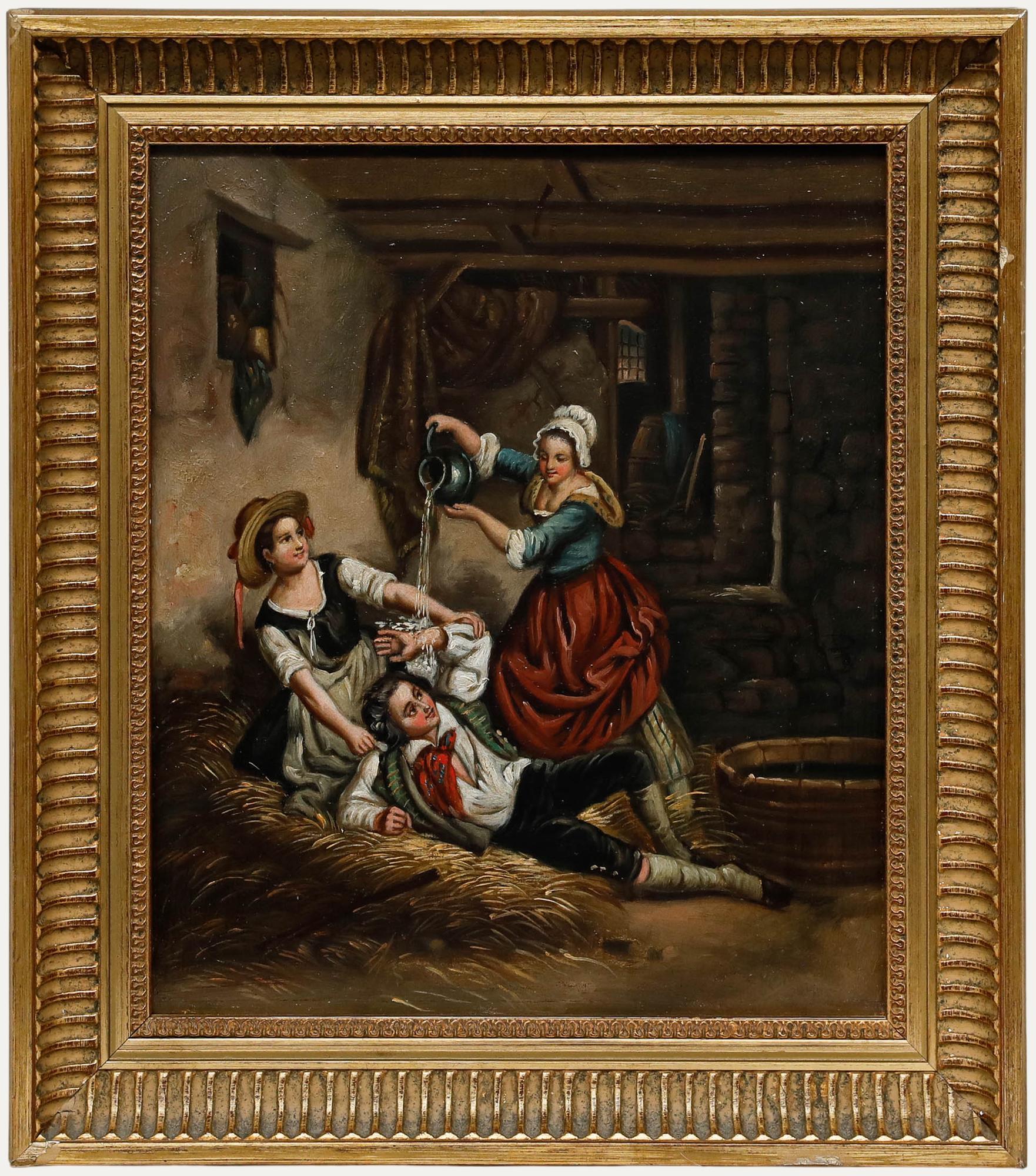 Nach Jean Alphonse Roehn (1799-1864) - Öl, Aufwachen des Stallburschen