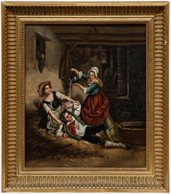 Nach Jean Alphonse Roehn (1799-1864) - Öl, Aufwachen des Stallburschen