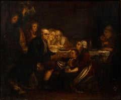 After Jean-Baptiste Greuze (1725-1805) - Framed Early 19th Century Oil, Epiphany