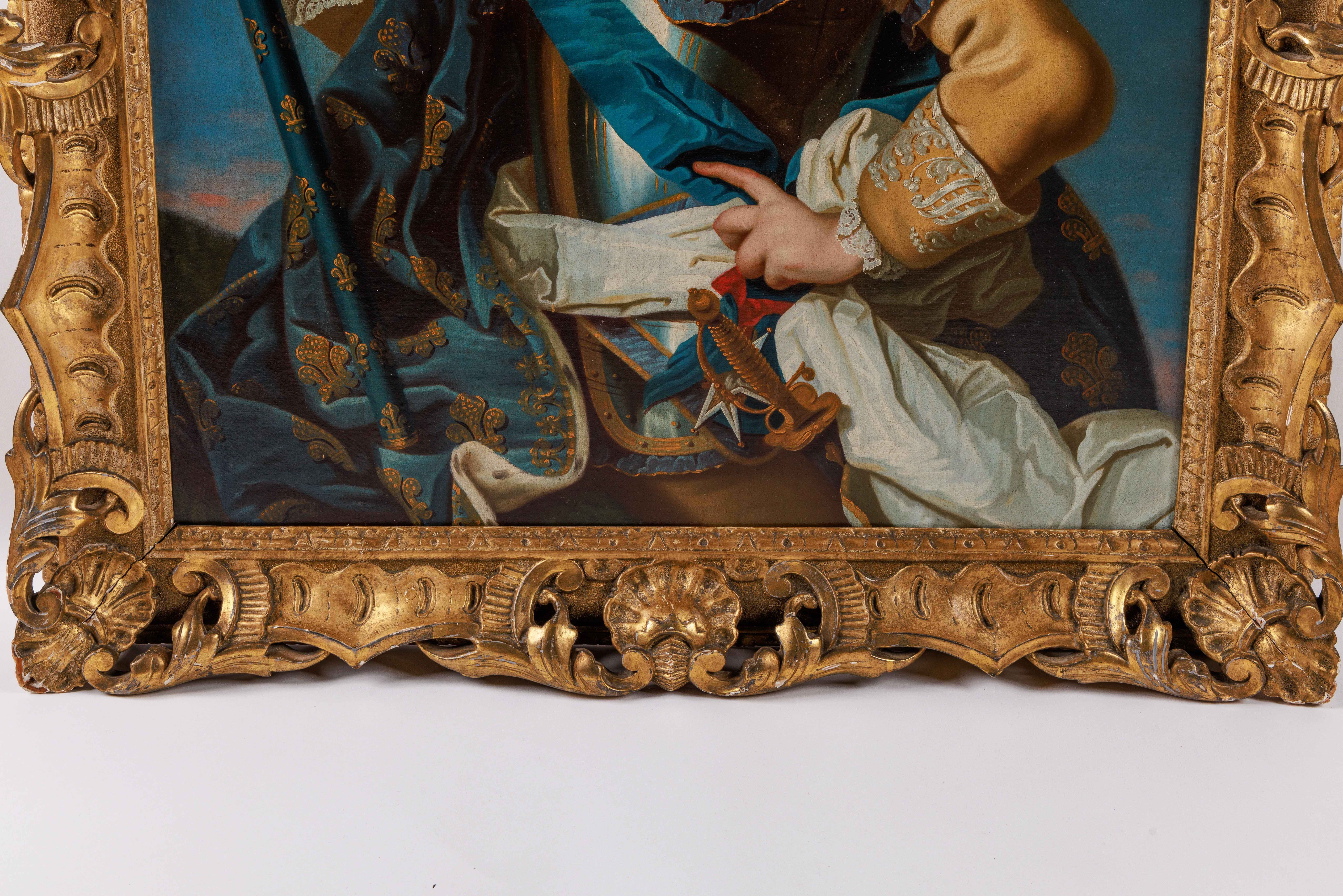 D'après Jean-Baptiste Van Loo, portrait du roi Louis XV de France (1710-1774) en vente 6