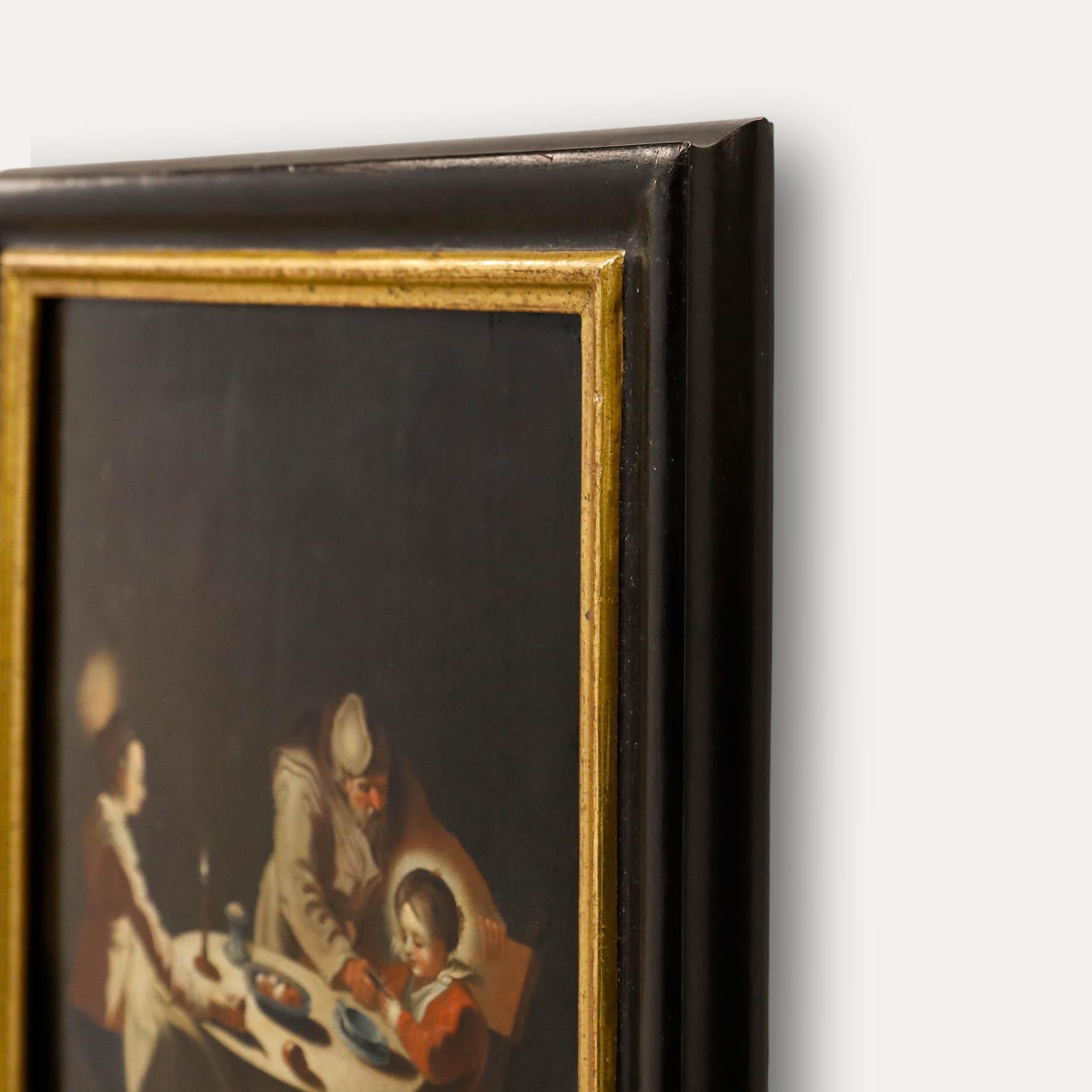 D'après Jean Le Clerc (c. 1588-1633) - Belle huile du XIXe siècle, La bénédiction en vente 1