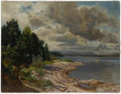 After Johann Gottfried Steffan (1815-1905) - Late 19th Century Oil, Lake View