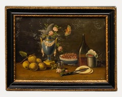 After Johann Rudolf Feyerabend - 19th Century Oil, Nature Morte aux Pêches