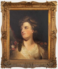 After Joshua Reynolds (1723-1792) - 19th Century Oil, Georgian Beauty