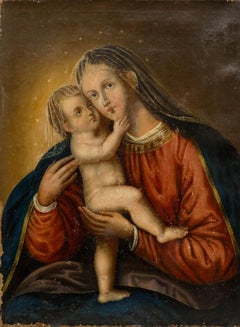 Basado en una obra de Lucas Cranach el Viejo - Óleo del siglo XIX, «La Virgen de la Gracia»