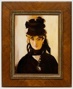 Nach Manet – Ölgemälde, Berthe Morisot mit einem Violettstrauß, 20. Jahrhundert