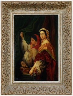 D'après Paul Delaroche (1797-1856) - 19e siècle Huile, Hérodiade