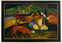 After Paul Gauguin (1848-1903) - Framed Contemporary Oil, Arearea