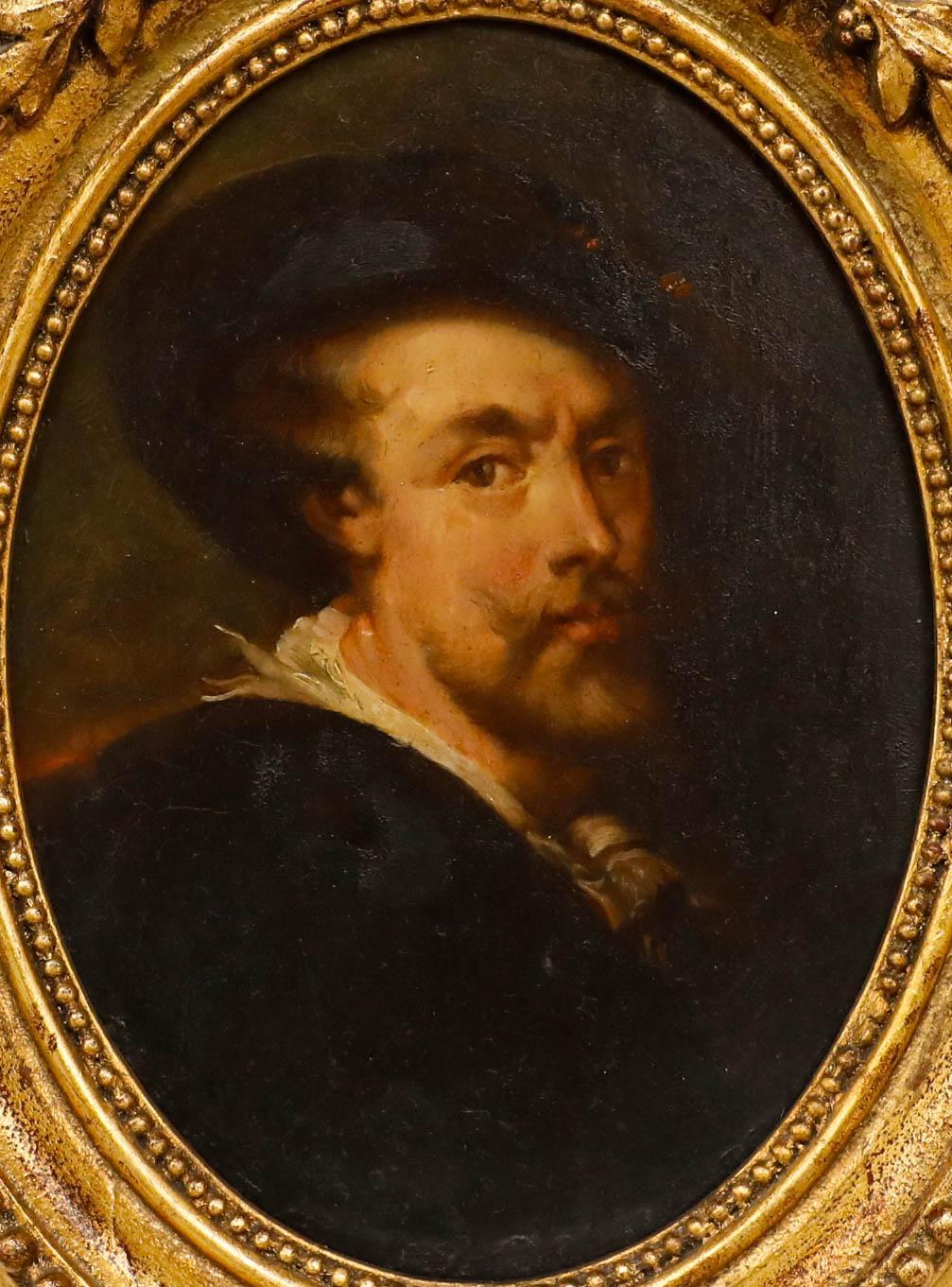 After Peter Paul Rubens (1577-1640) - 19th Century Oil, Self-Portrait - Painting by Unknown
