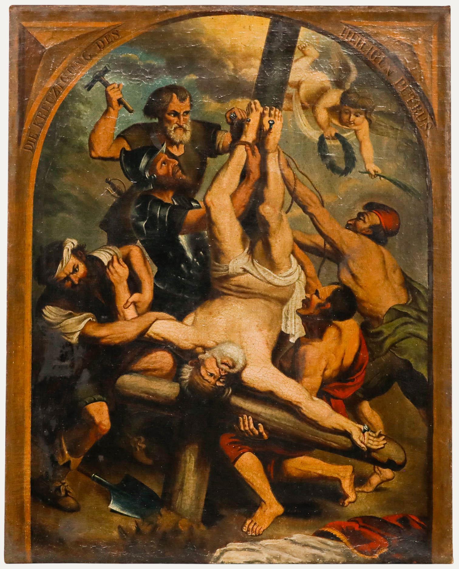 Nach Peter Paul Rubens (1577-1640) - Öl, Die Kreuzigung des Heiligen Petrus