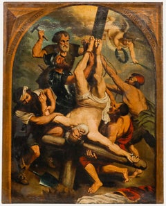 Nach Peter Paul Rubens (1577-1640) - Öl, Die Kreuzigung des Heiligen Petrus
