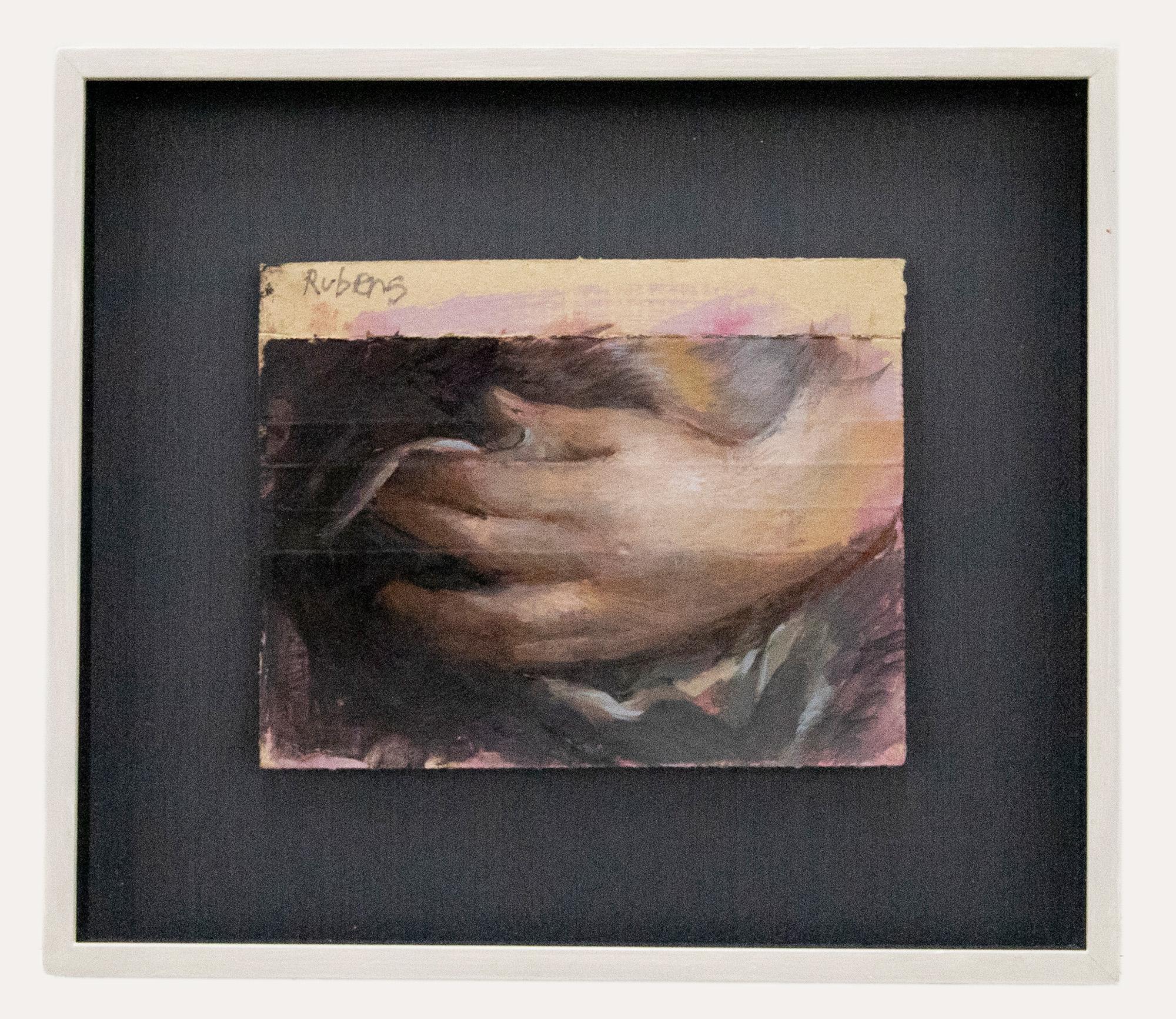 Unknown Nude Painting -  After Peter Rubens (1577–1640) - Framed Contemporary Oil, Study of a Hand