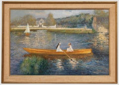 Dopo Pierre Auguste Renoir - Olio del XX secolo, La barca (La Yole)