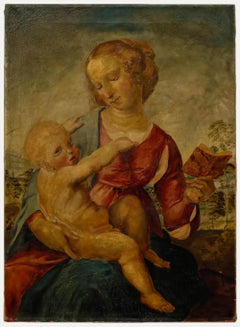After Raphael (1483-1520) - 19th Century Oil, Madonna Colonna