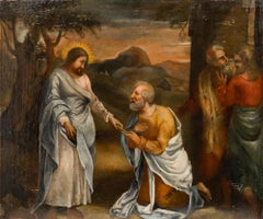 After Raphael - 18th Century Oil, Christ's Charge to Peter