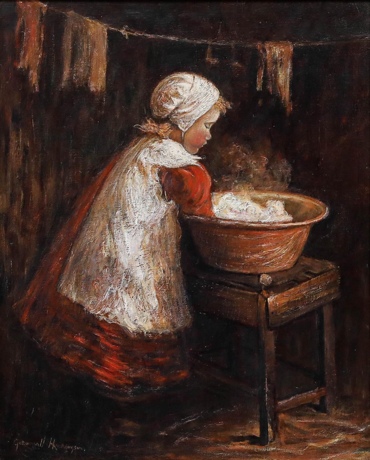 After Robert Gemmell Hutchison RSA RSW (1855-1936) - Oil, Washing Day - Painting by Unknown
