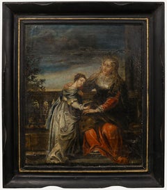D'après Rubens (1577-1640) - 18e siècle Huile, L'éducation de la Vierge
