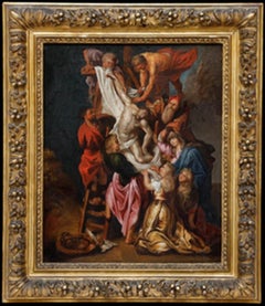 After Rubens (1577-1640) - 19th Century Oil, The Descent from the Cross