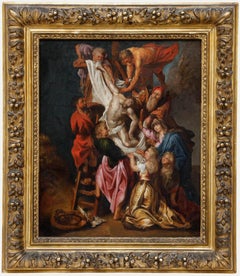After Rubens (1577-1640) - 19th Century Oil, The Descent from the Cross