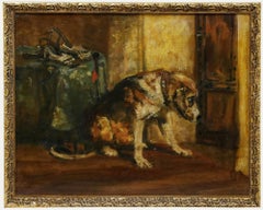 After Sir Edwin H. Landseer - 20th Century Oil, Suspense