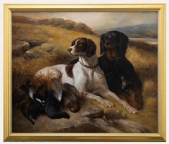 After Sir Edwin Henry Landseer - Framed Contemporary Oil, Serving the Guns