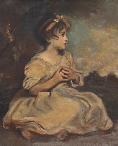 After Sir Joshua Reynolds (1723-1792) - 20th Century Oil, Age of Innocence