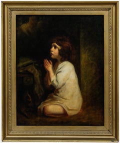 After Sir Joshua Reynolds (1723-1792) - Late 19th Century Oil, The Infant Samuel