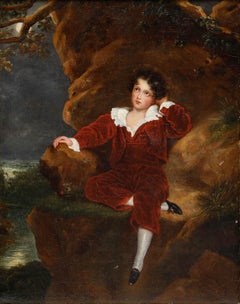 After Sir Thomas Lawrence - Framed 1837 Oil, The Red Boy, Master Lambton
