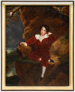 After Sir Thomas Lawrence - Framed 1837 Oil, The Red Boy, Master Lambton