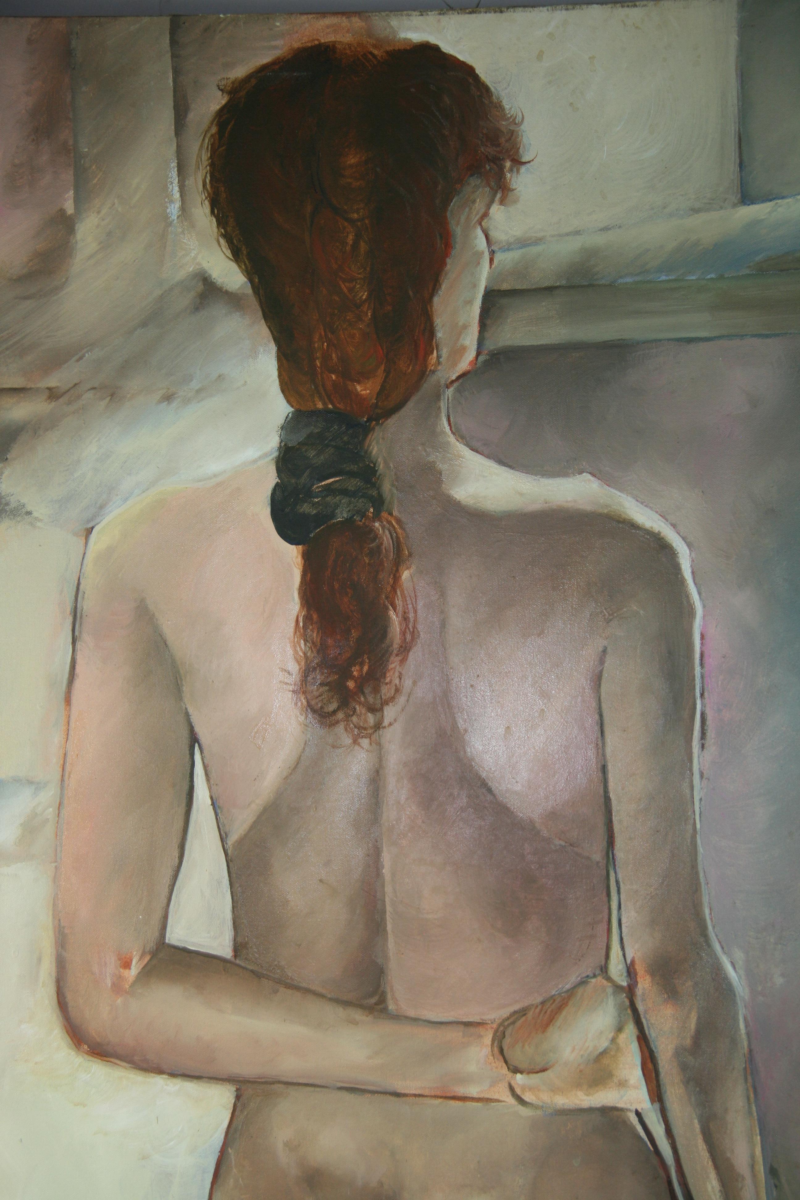 6084 Dopo il bagno nudo femminile sovradimensionato