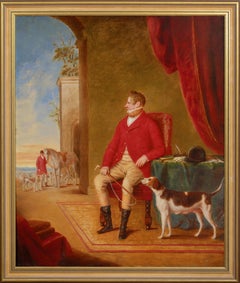 After The Hunt: Gentleman With His Favourite Hound, 19th Century English School