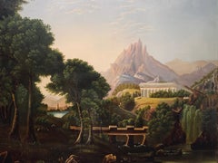 After Thomas Cole, Female Academy Dreams of Arcadia, mid 19th C.