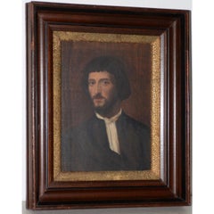 portrait of a man titian After Titian Antique Oil "Portrait of a Man", Paris c.1907