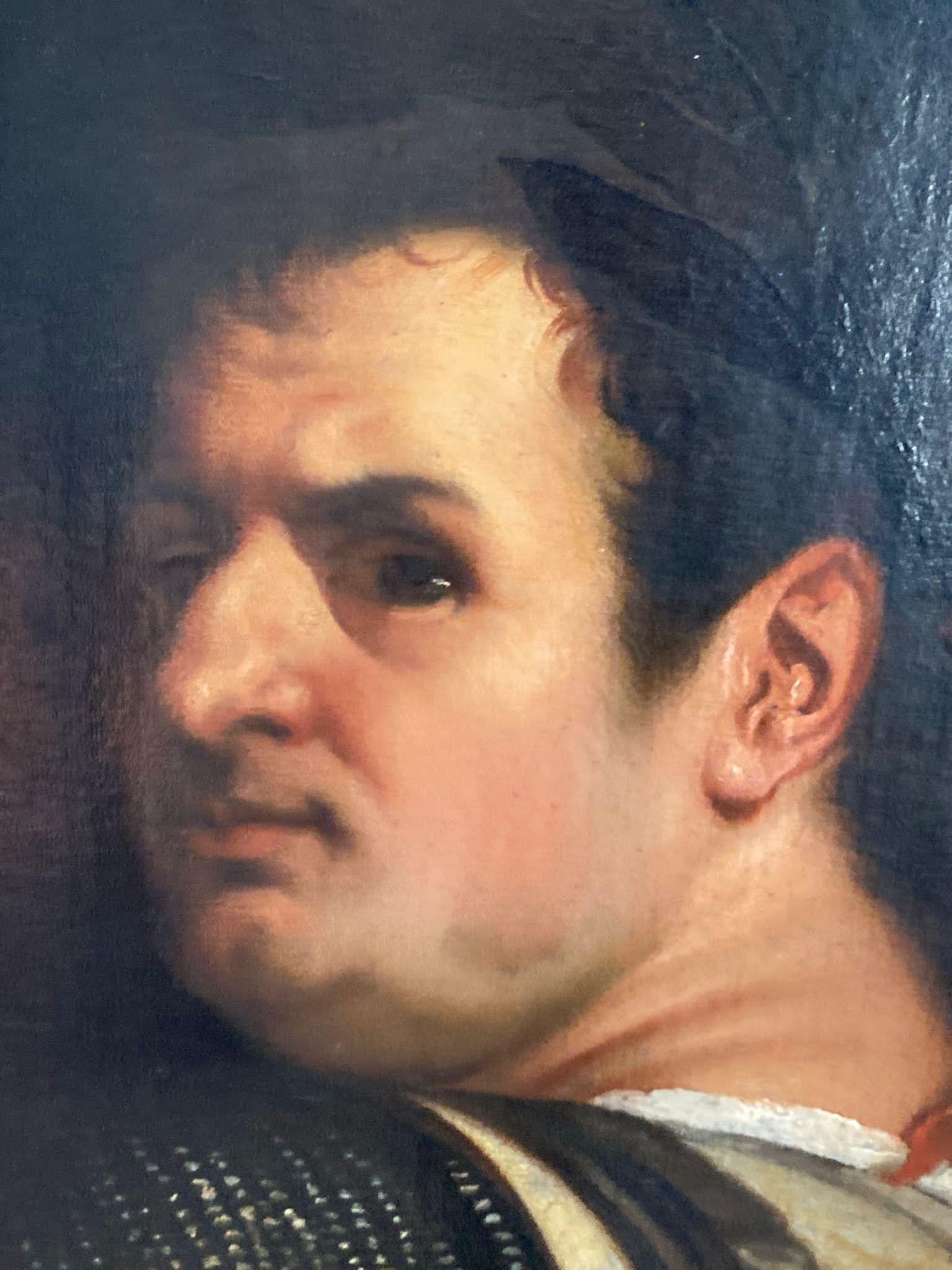 Titian, Tiziano, Portrait of Titus, Eleven Caesars, Emperor, Lifesize Painting - Black Portrait Painting by Unknown