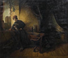 After Willem Drost (1633-1663) - 20th Century Oil, The Student