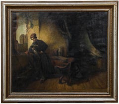 After Willem Drost (1633-1663) - 20th Century Oil, The Student