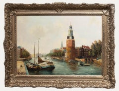 Nach Willem Johannes Burksen (1857-1935) - Öl, Montelbaanstoren
