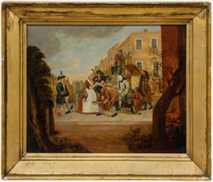 After William Hogarth (1697-1764) - Early 19th Century Oil, A Rake's Progress
